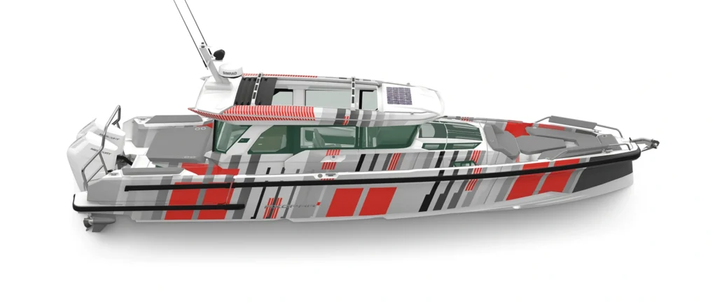 New Axopar 38 Cross Cabin illustration 